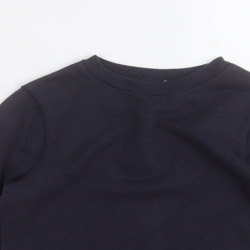 TU Boys Blue  Cotton Pullover Sweatshirt Size 5 Years