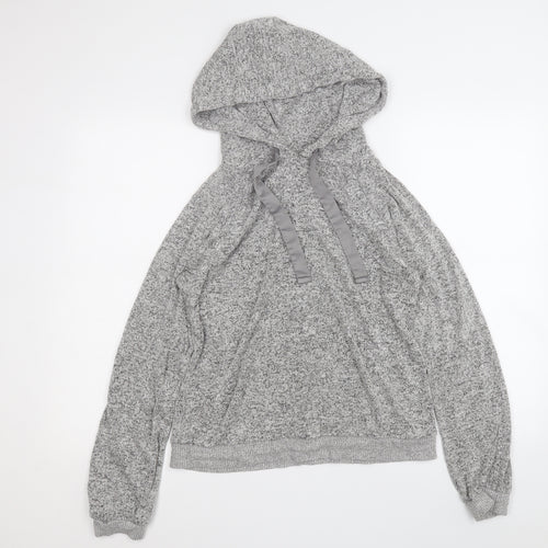 NEXT Womens Grey  Viscose Pullover Hoodie Size S