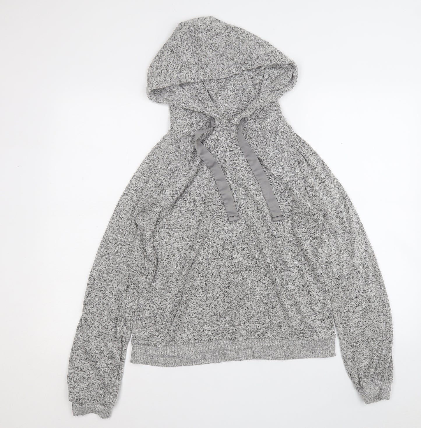 NEXT Womens Grey  Viscose Pullover Hoodie Size S