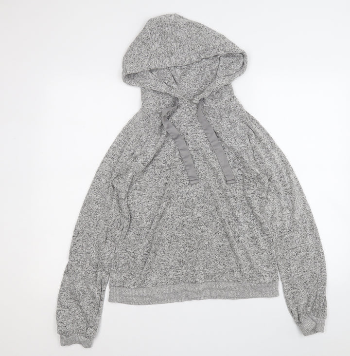 NEXT Womens Grey  Viscose Pullover Hoodie Size S