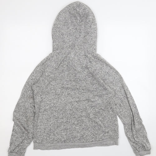NEXT Womens Grey  Viscose Pullover Hoodie Size S