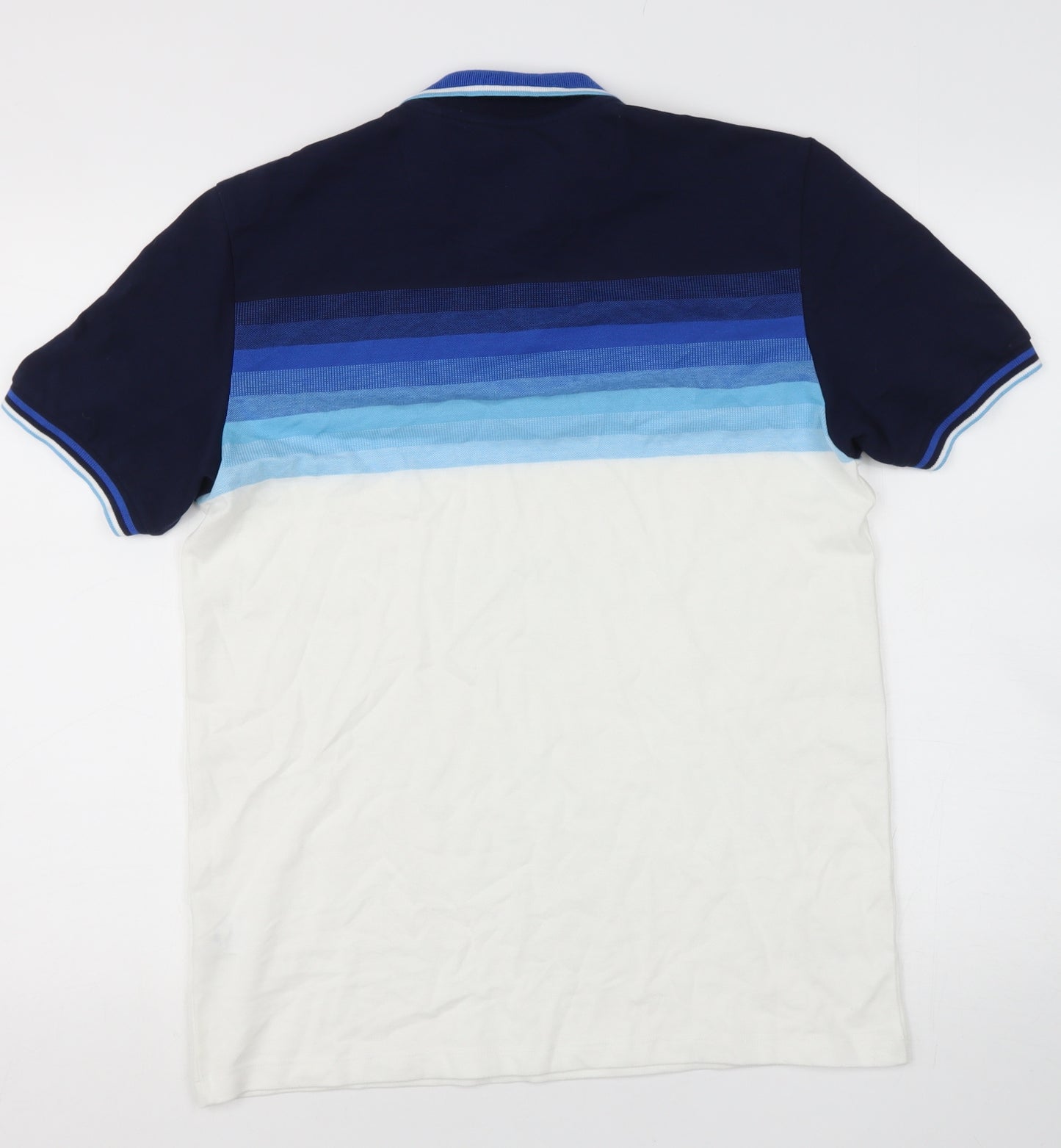 NEXT Mens Blue  Cotton  Polo Size M Henley