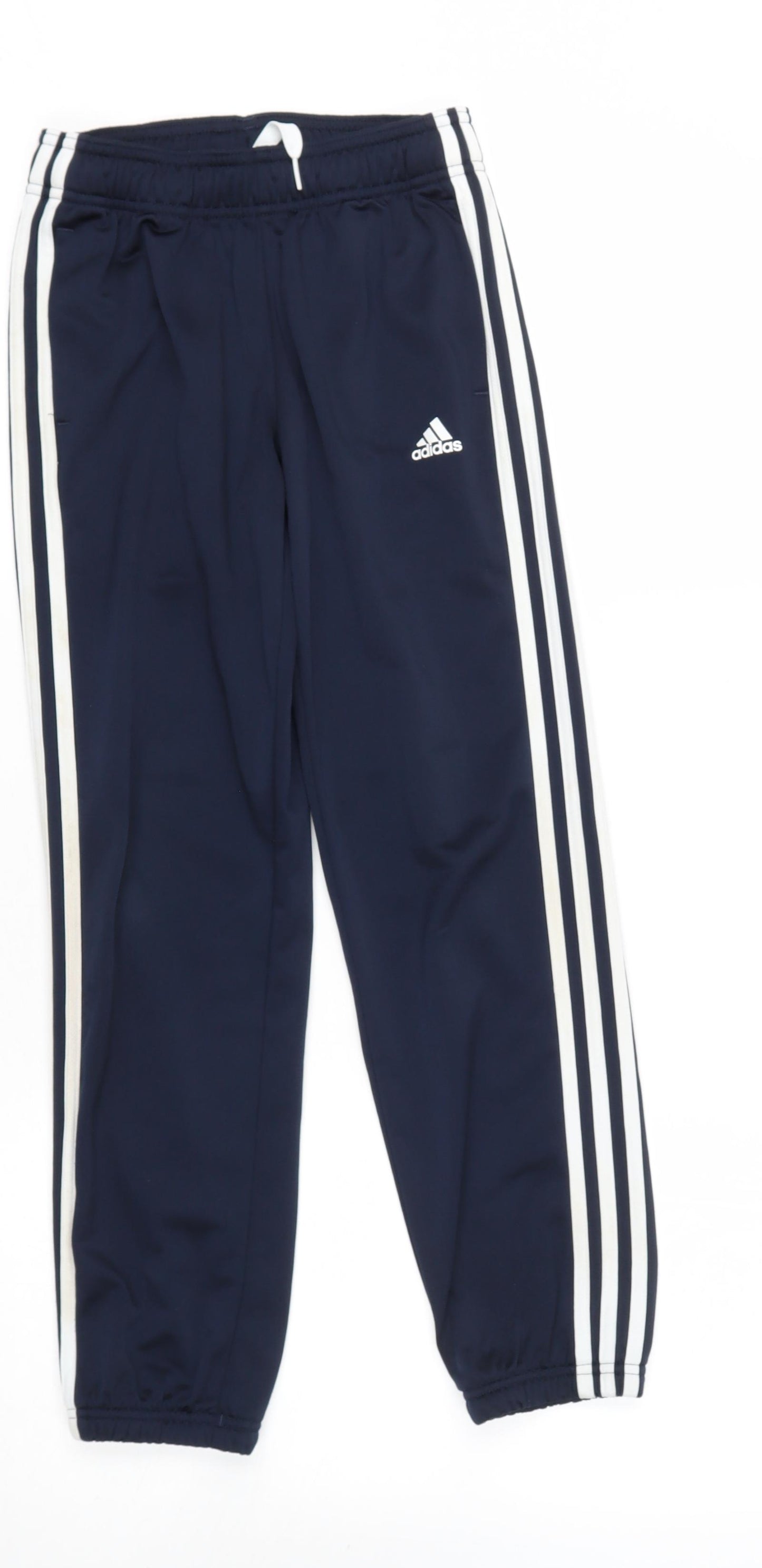 addidas Boys Blue  Polyester Jogger Trousers Size 9-10 Years  Regular