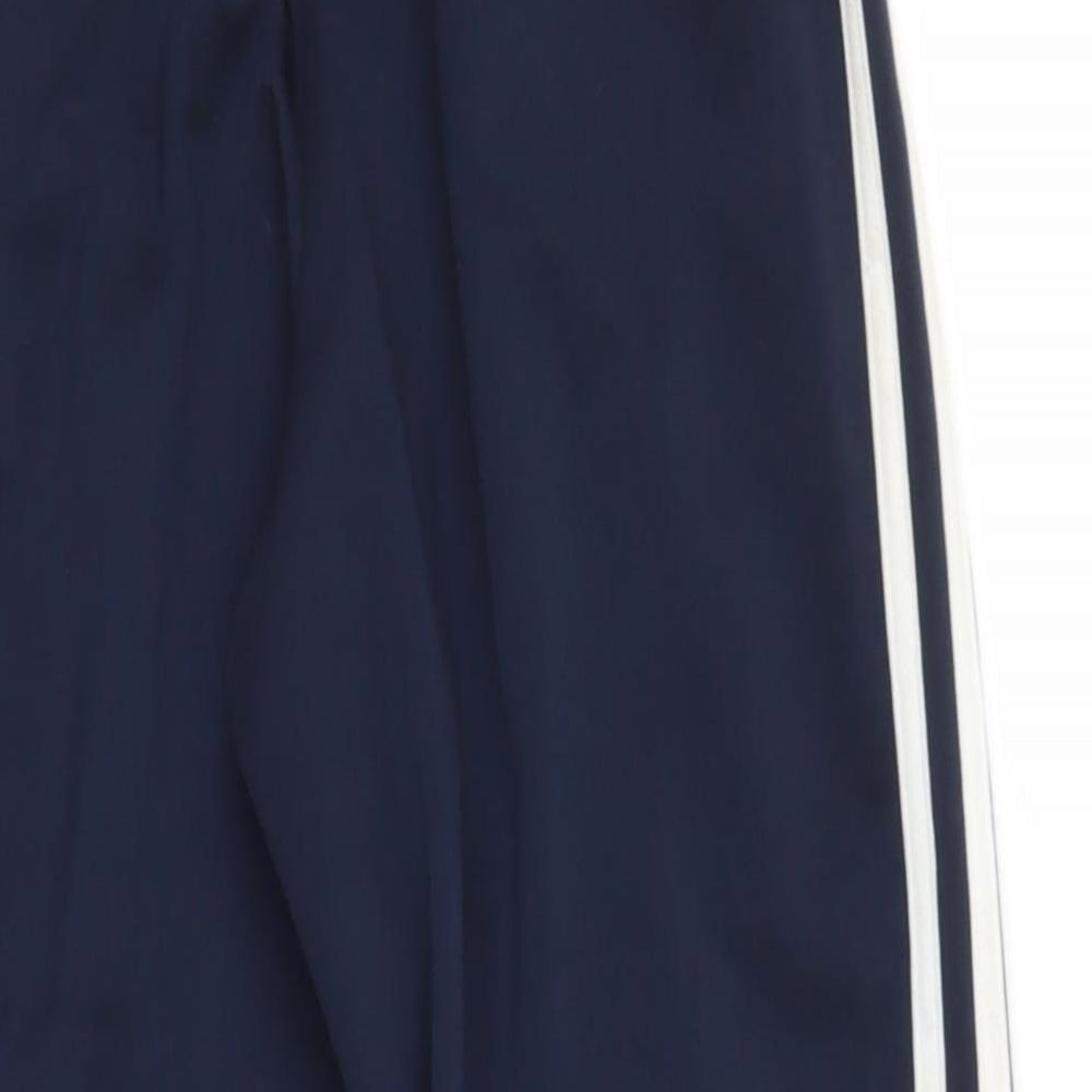 addidas Boys Blue  Polyester Jogger Trousers Size 9-10 Years  Regular
