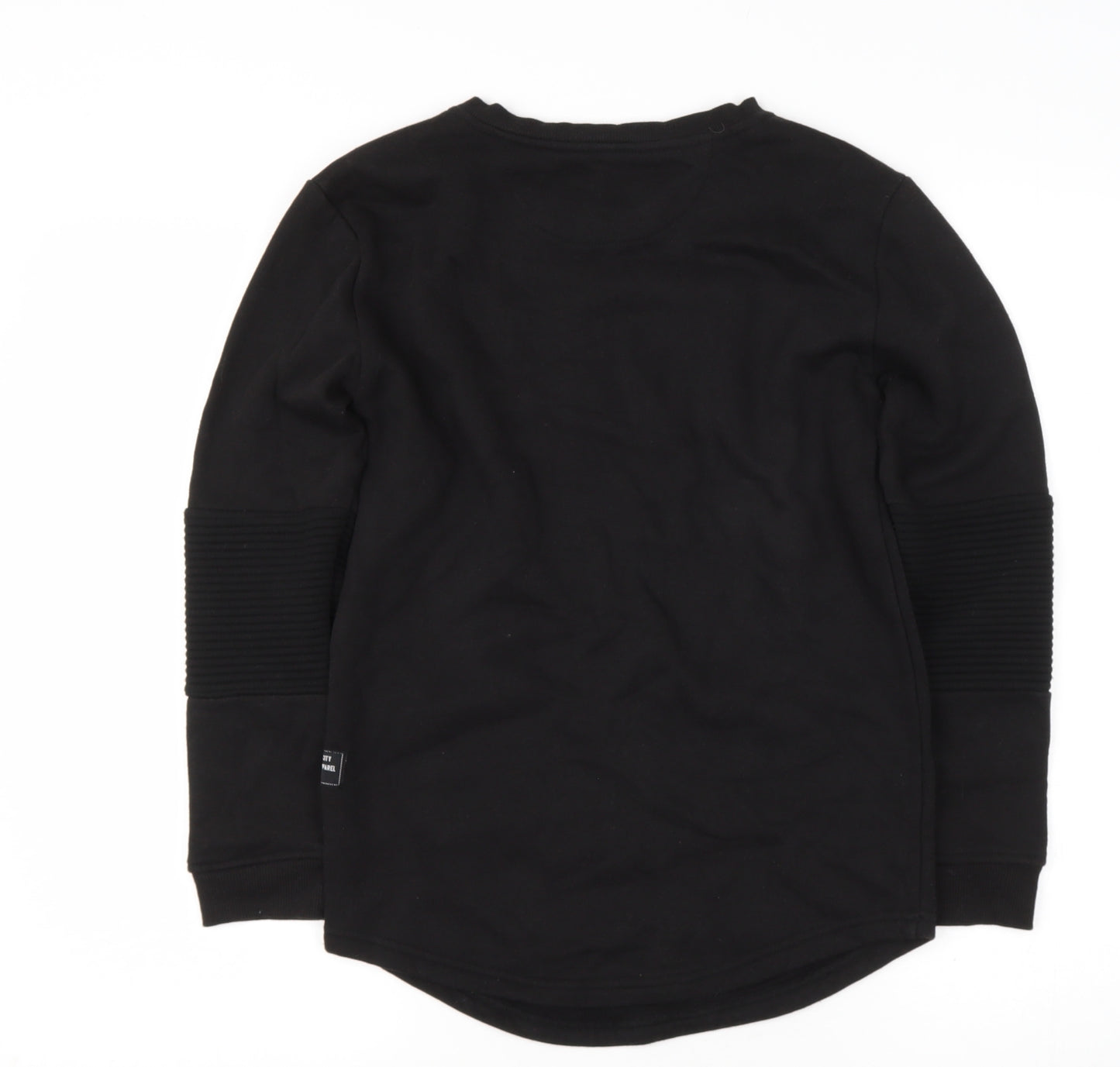 Primark Boys Black  Cotton Pullover Sweatshirt Size 11-12 Years