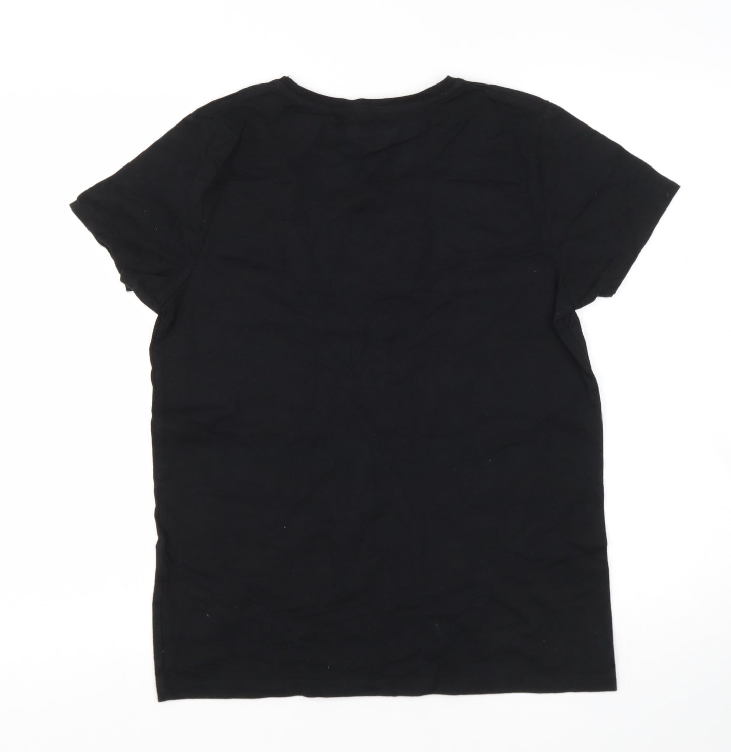 Primark Mens Black  Cotton  T-Shirt Size L Round Neck  - Fortnite