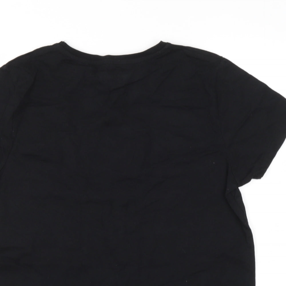 Primark Mens Black  Cotton  T-Shirt Size L Round Neck  - Fortnite