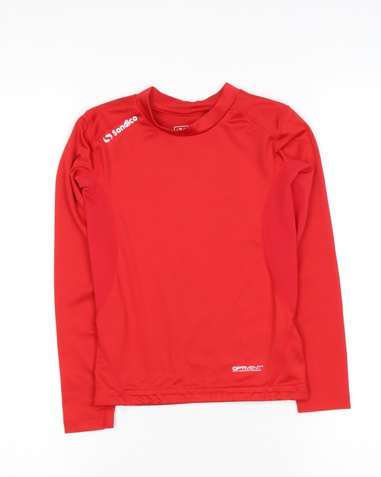 Sondico Boys Red  Polyester Pullover Casual Size 7 Years Round Neck