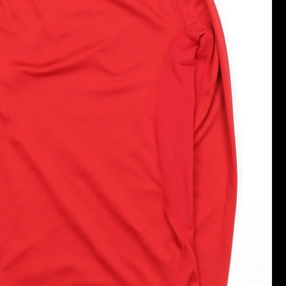 Sondico Boys Red  Polyester Pullover Casual Size 7 Years Round Neck
