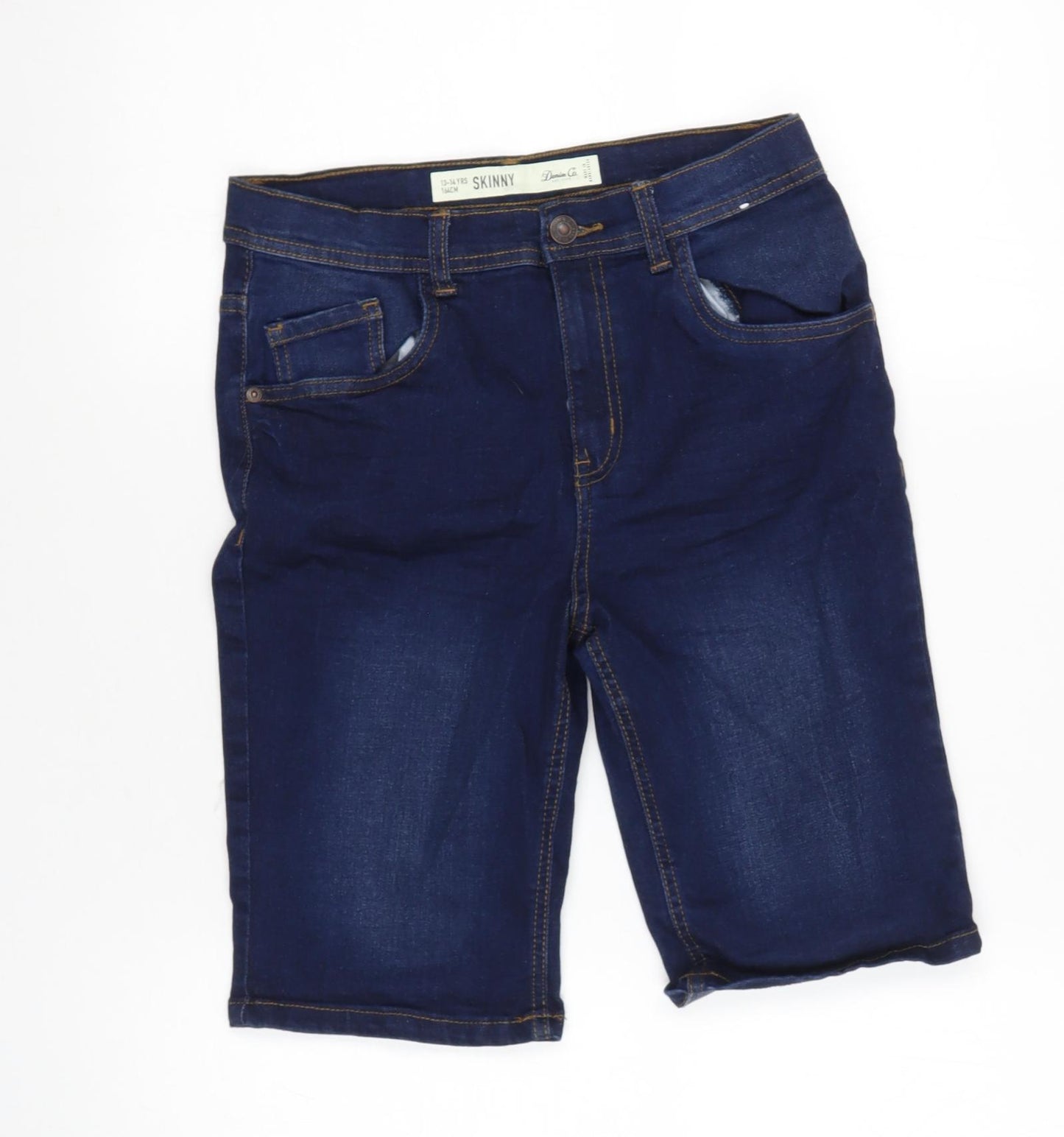Primark Boys Blue  Cotton Cargo Shorts Size 13 Years  Regular