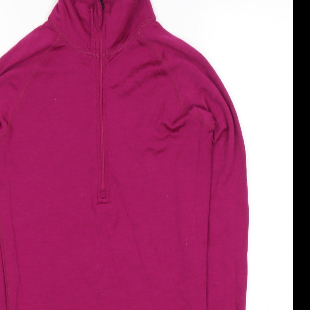 DHB Womens Purple  Wool Pullover Casual Size 10 High Neck