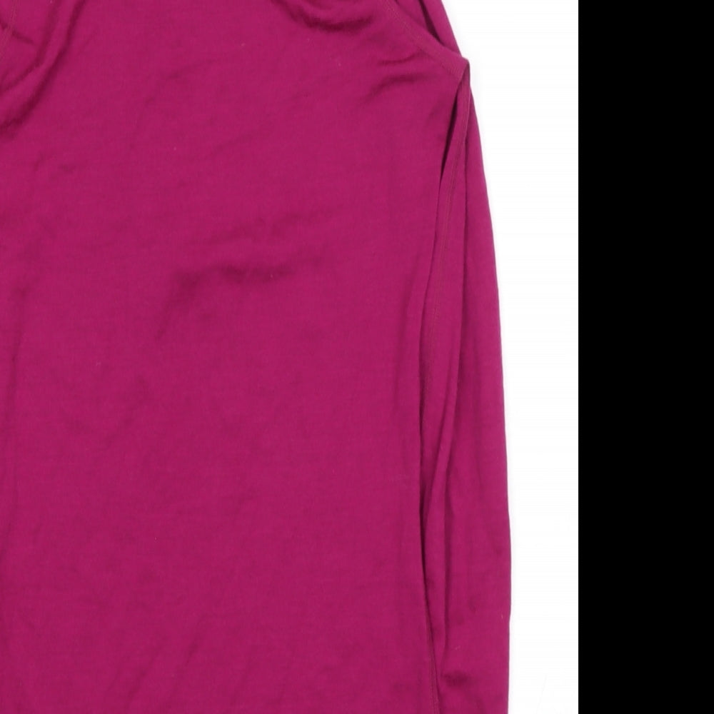 DHB Womens Purple  Wool Pullover Casual Size 10 High Neck