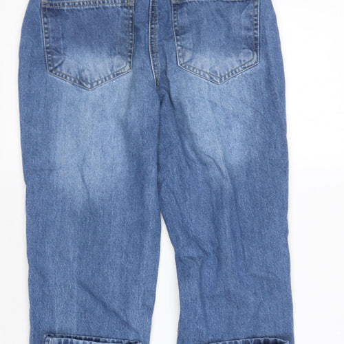 PARISIAN SIGNATURE Womens Blue  Cotton Skinny Jeans Size 6 L26 in Regular  - Distressed