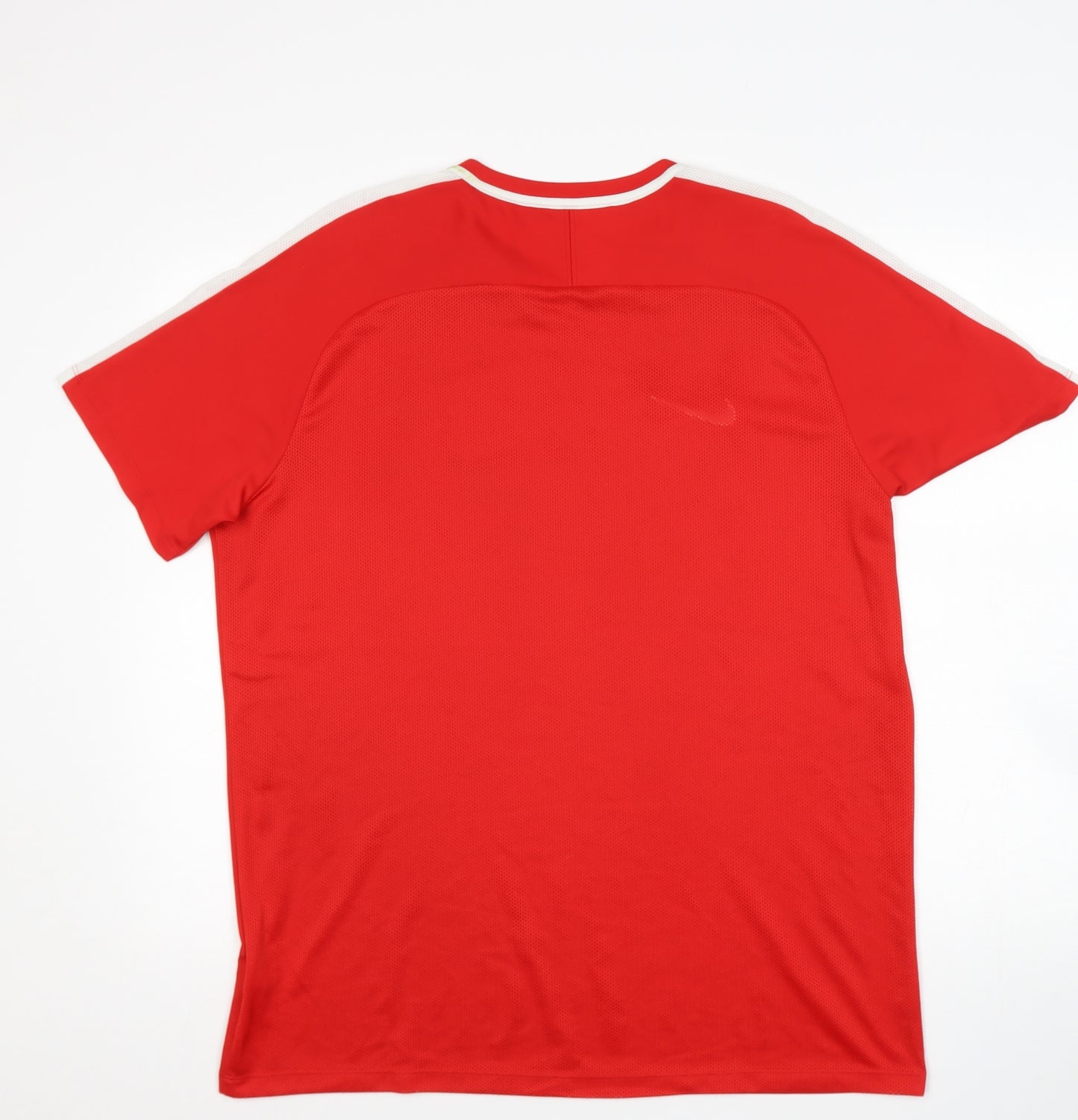 Nike Mens Red  Polyester  T-Shirt Size XL Round Neck