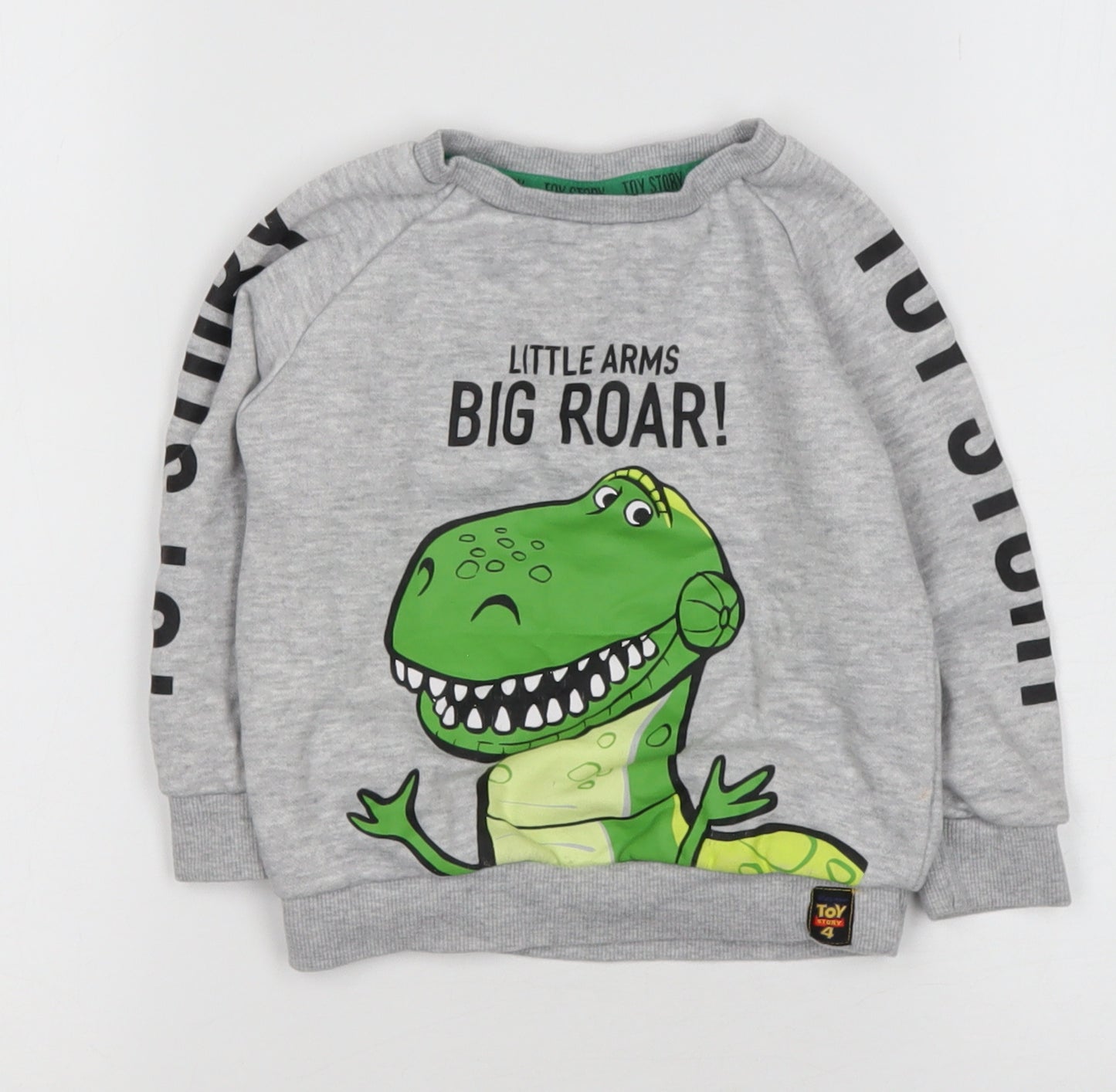 Disney  Grey  Cotton Pullover Jumper Size 18-24 Months   - toy story