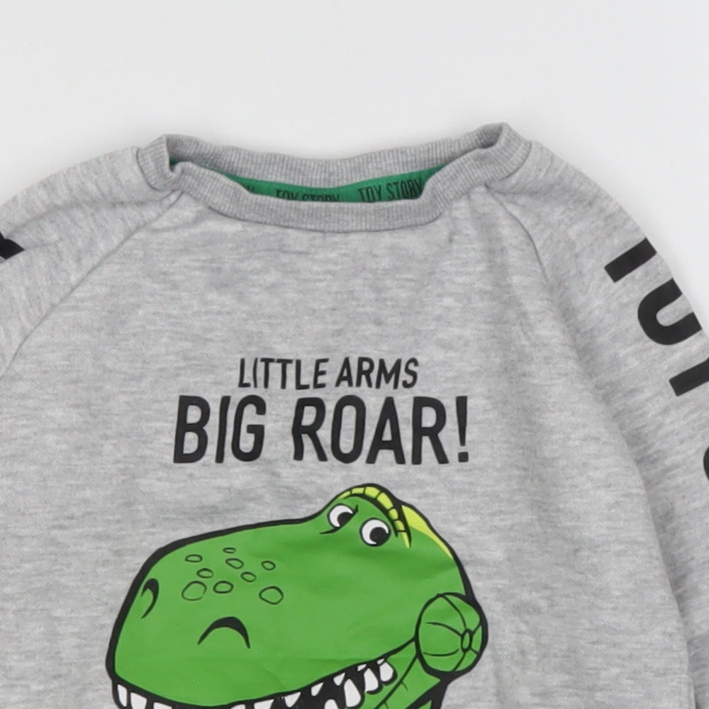 Disney  Grey  Cotton Pullover Jumper Size 18-24 Months   - toy story