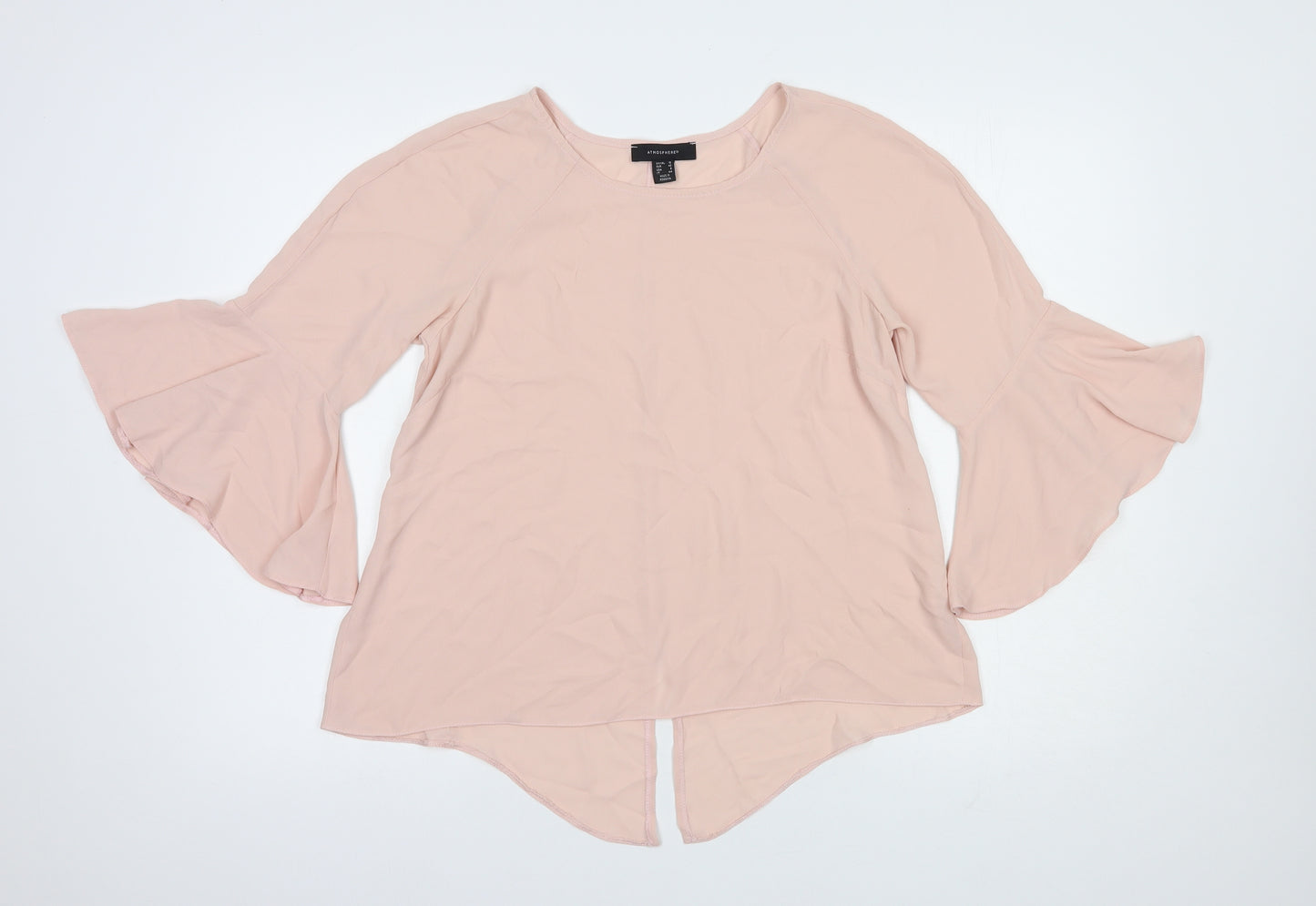 Primark Womens Pink  Polyester Basic Blouse Size 12 Boat Neck