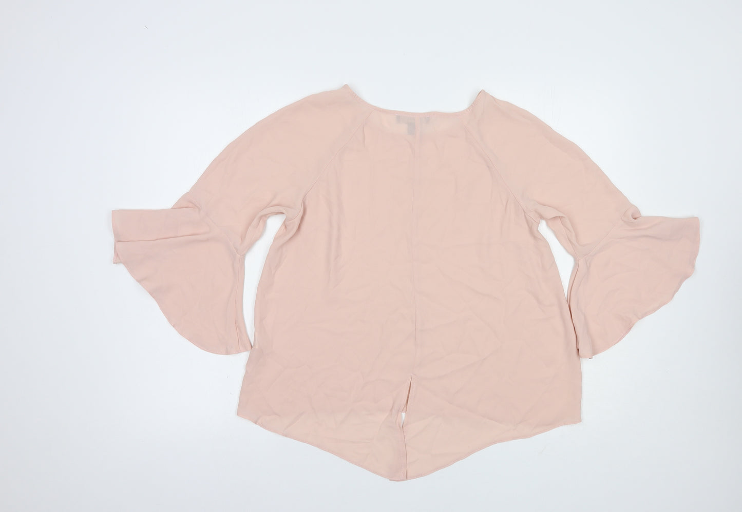 Primark Womens Pink  Polyester Basic Blouse Size 12 Boat Neck