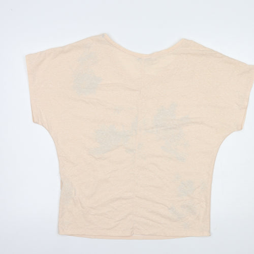 Esprit Womens Pink  Polyester Basic Blouse Size S V-Neck