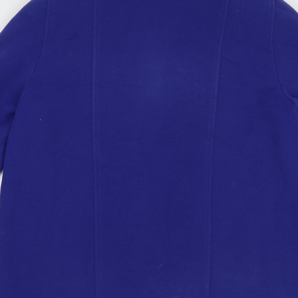 Kesta Womens Blue   Pea Coat Coat Size 12  Button