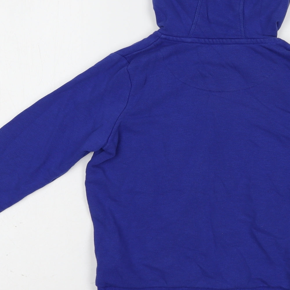 TU Boys Blue  Cotton Full Zip Hoodie Size 6 Years  Zip