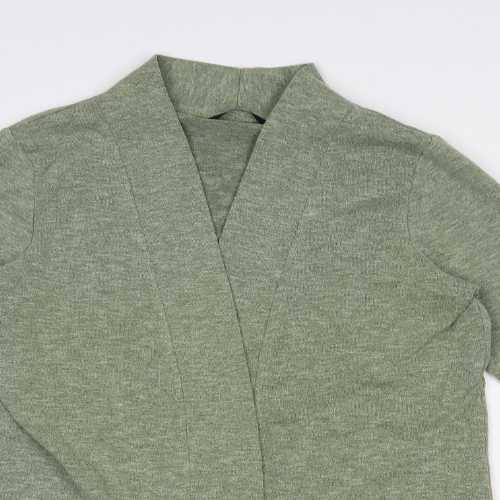 George Womens Green V-Neck  Polyester Cardigan Jumper Size M