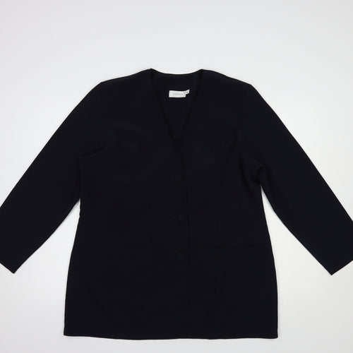 Classicxs Womens Blue   Jacket Blazer Size 18  Button