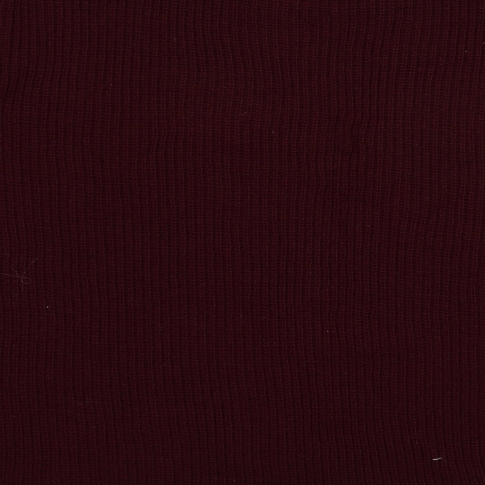 Afibel  Womens Purple Crew Neck  Acrylic Pullover Jumper Size 28