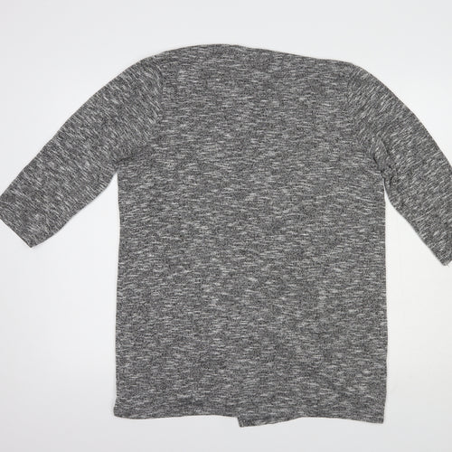 George Womens Grey V-Neck  Viscose Cardigan Jumper Size 16