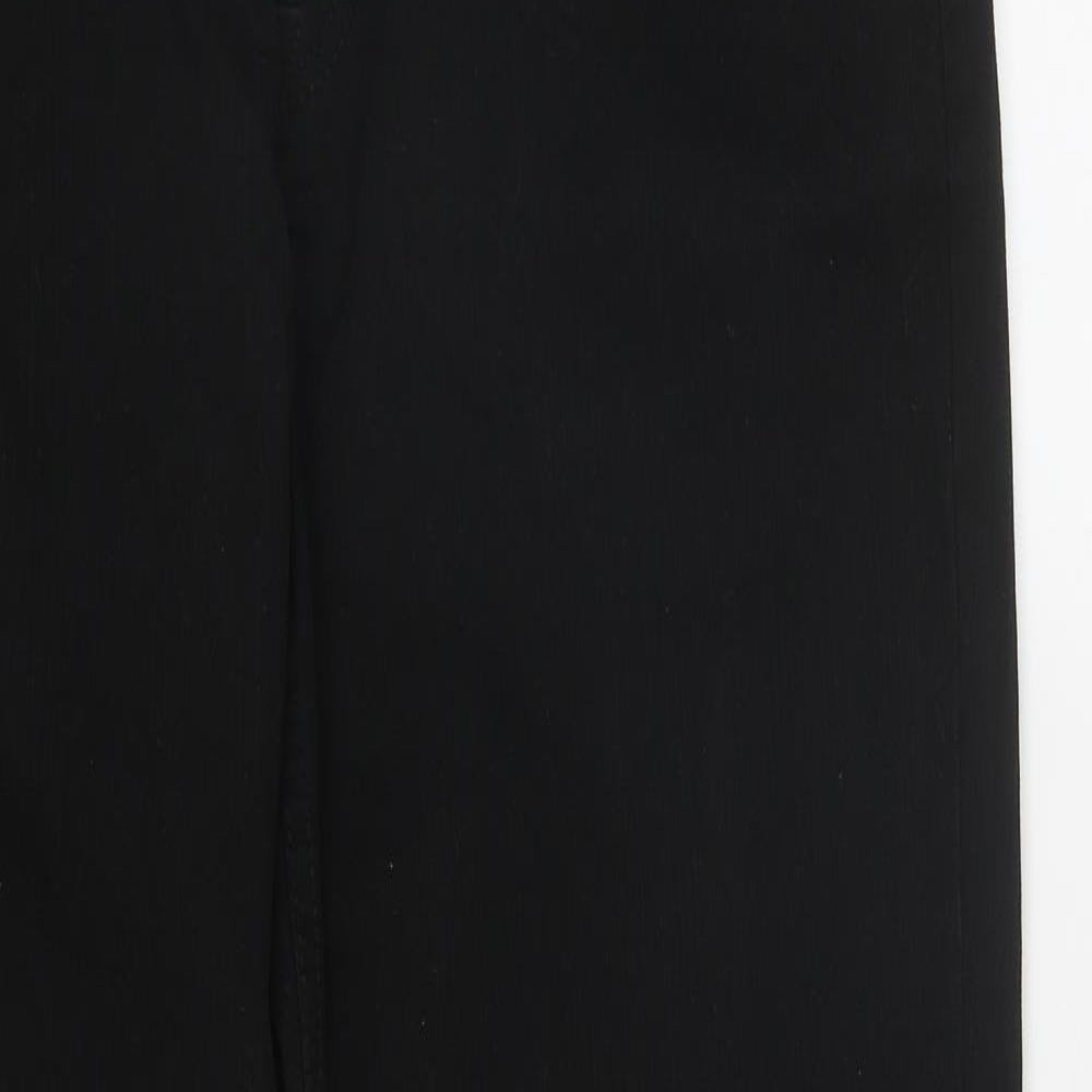 NEXT Mens Black  Cotton Straight Jeans Size 32 in L29 in Regular Zip