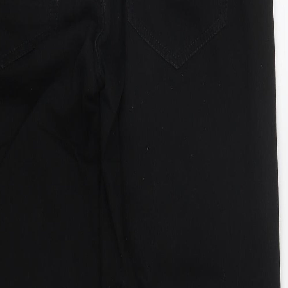 NEXT Mens Black  Cotton Straight Jeans Size 32 in L29 in Regular Zip