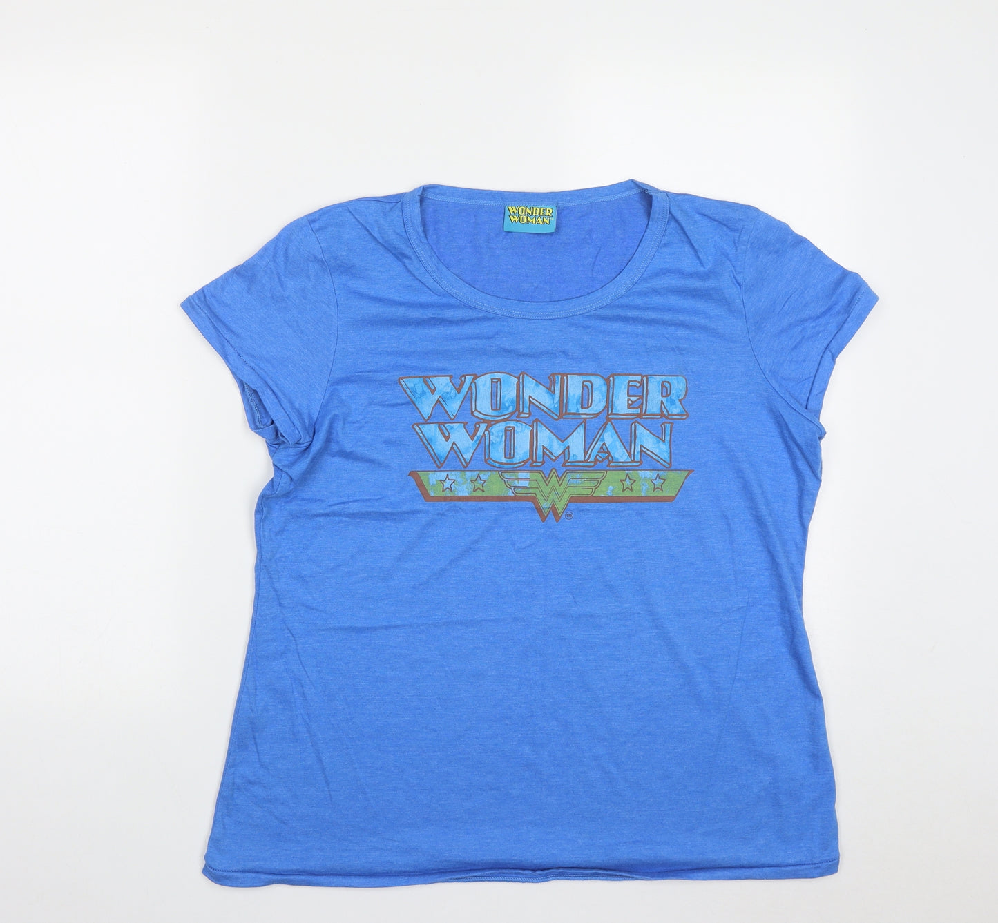 NEXT Womens Blue  Cotton Basic T-Shirt Size 18 Round Neck - Wonder Woman