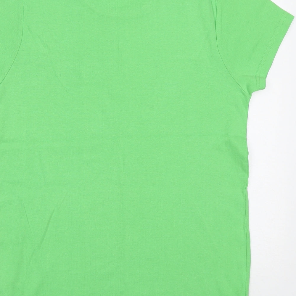 ROXY Womens Green  Cotton Basic T-Shirt Size XL Round Neck