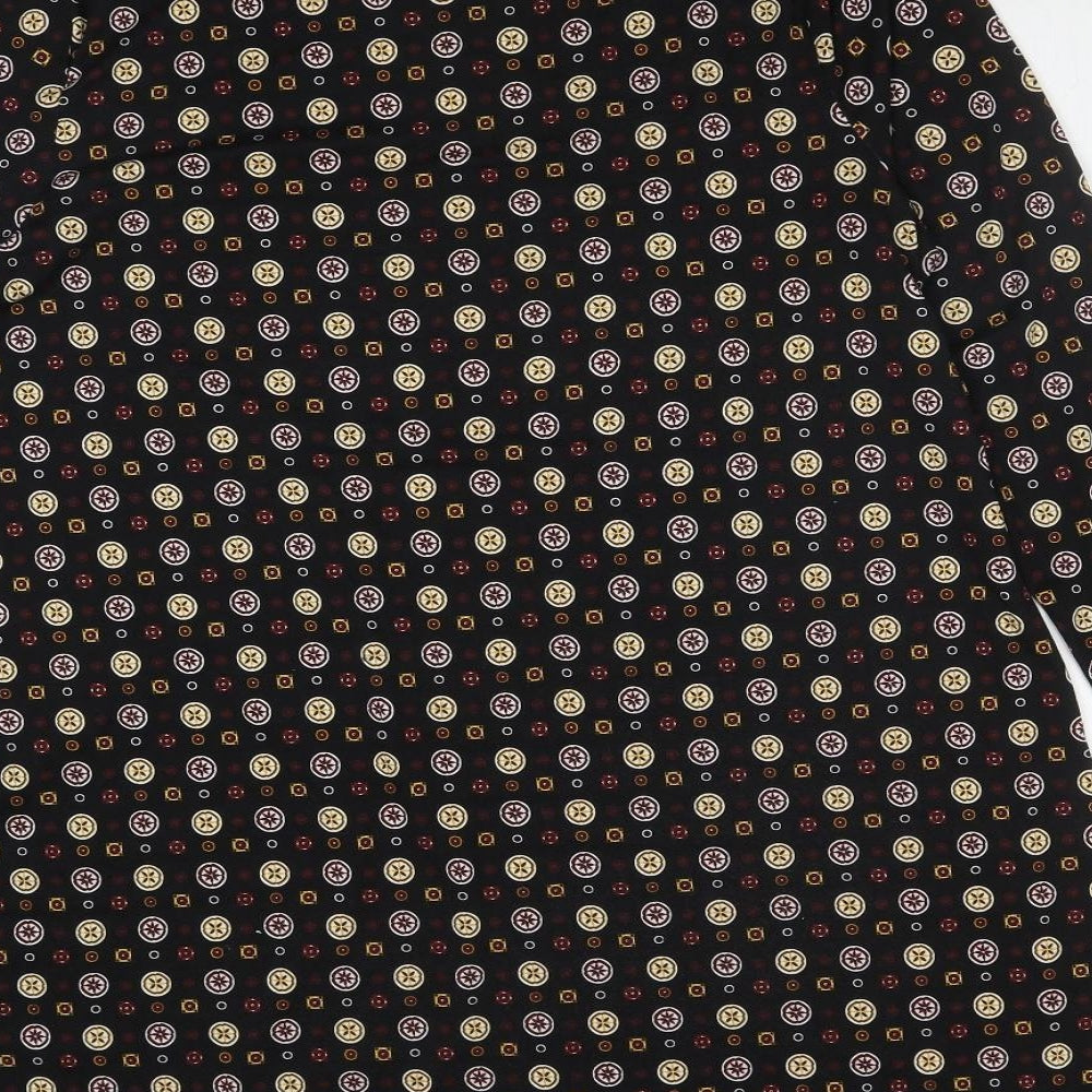 Pep&Co Womens Multicoloured Geometric Polyester Fit & Flare  Size 20  Round Neck