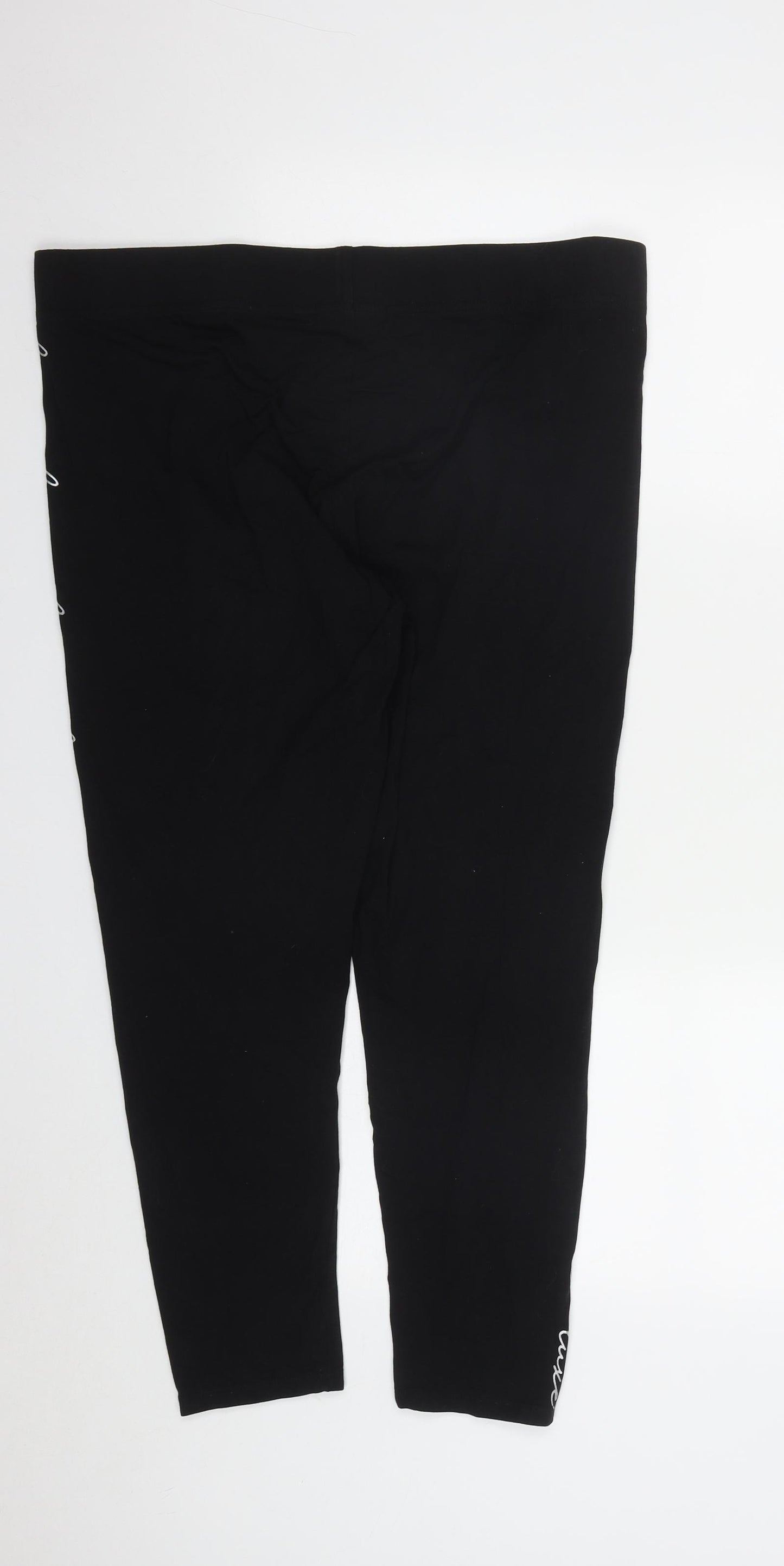 Pep&Co Womens Black  Cotton Jogger Leggings Size 20 L27 in