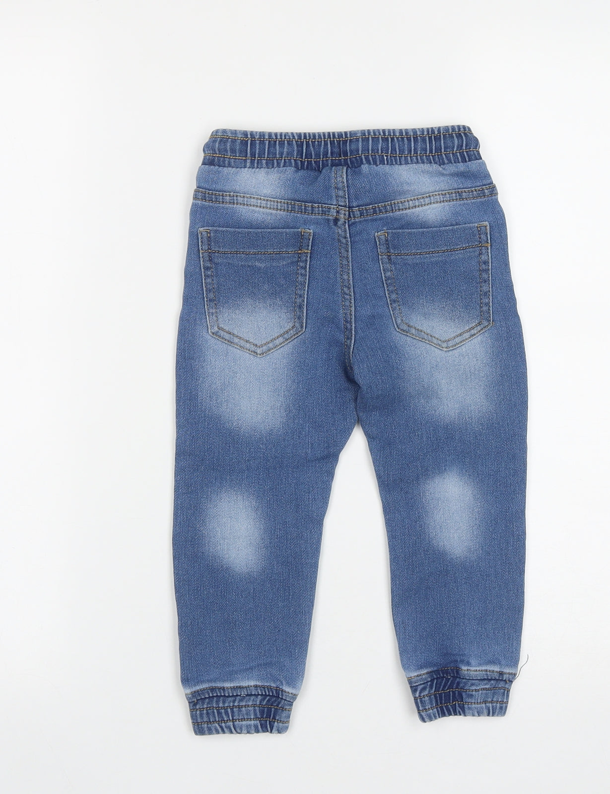 Lupilu Boys Blue  Cotton Straight Jeans Size 2-3 Years  Regular Drawstring