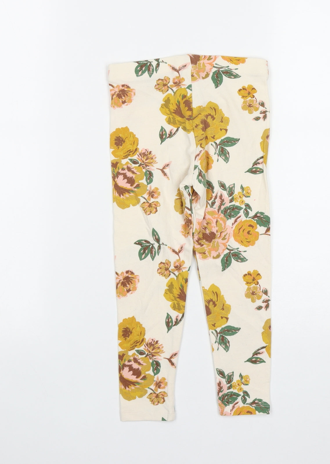 NEXT Girls Multicoloured Floral Cotton Jegging Trousers Size 4-5 Years  Regular