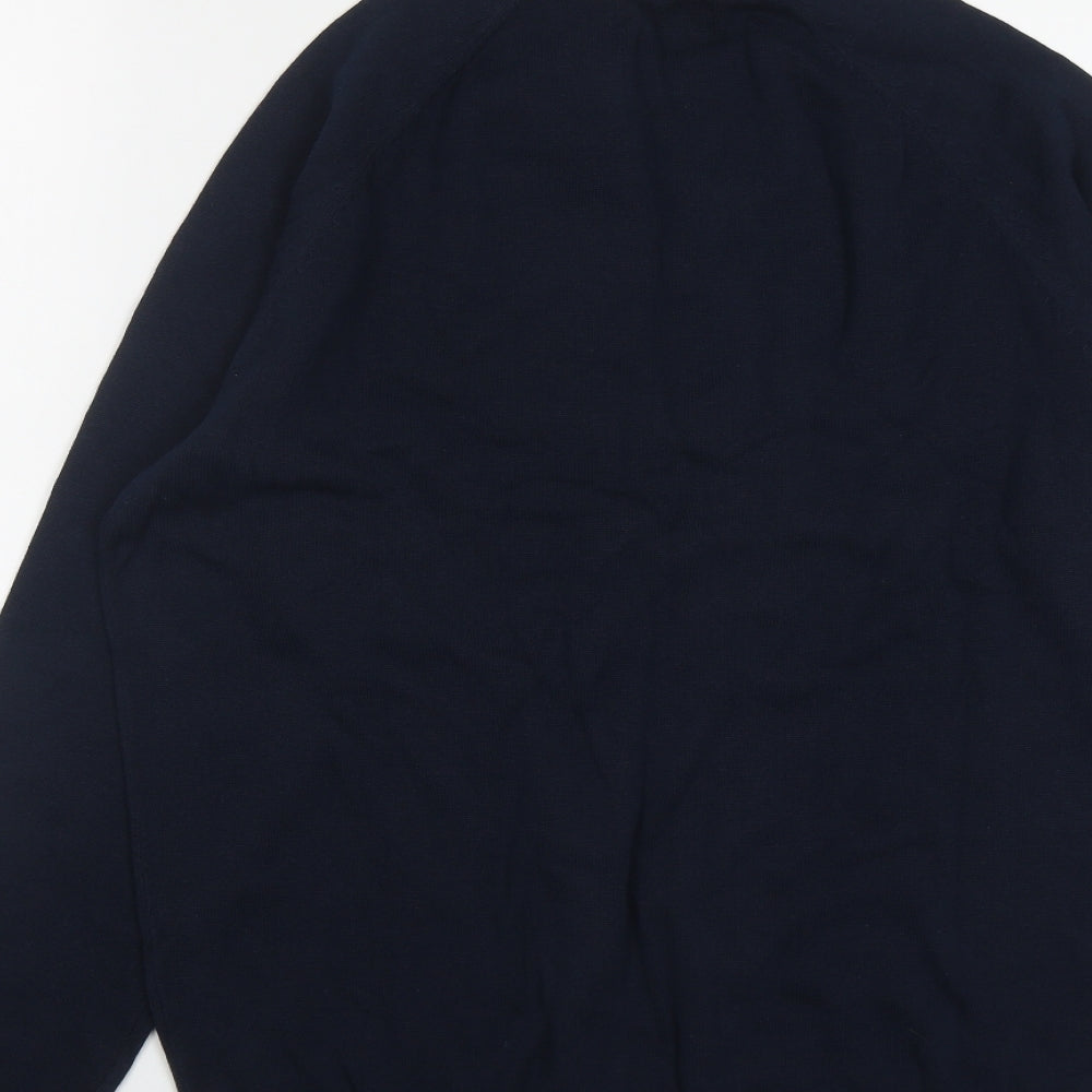 Primark Mens Blue Round Neck  Cotton Pullover Jumper Size L