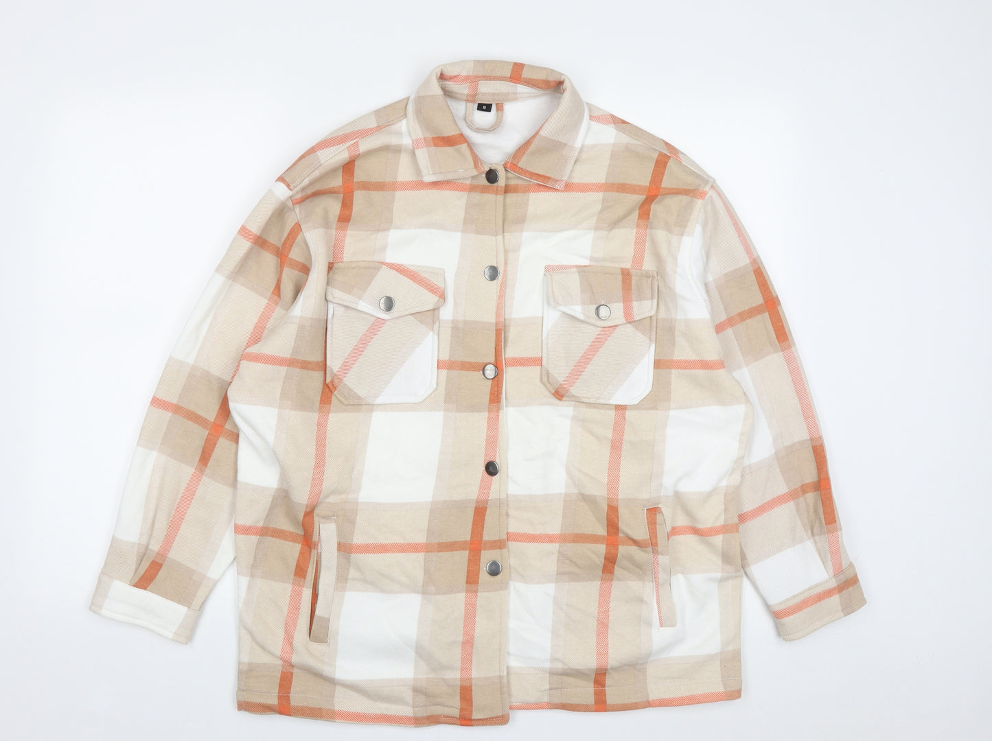 Preworn Womens Multicoloured Plaid  Jacket  Size M  Snap