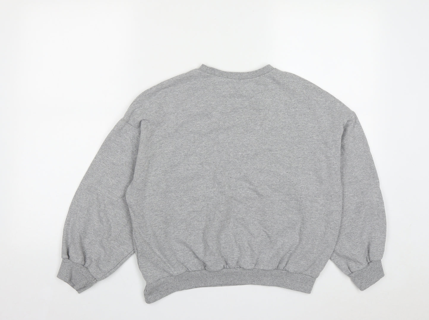Nasty Gal Womens Grey  Cotton Pullover Sweatshirt Size 4