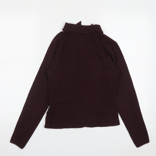 Mixin Womens Red  Cotton Basic Button-Up Size M Collared