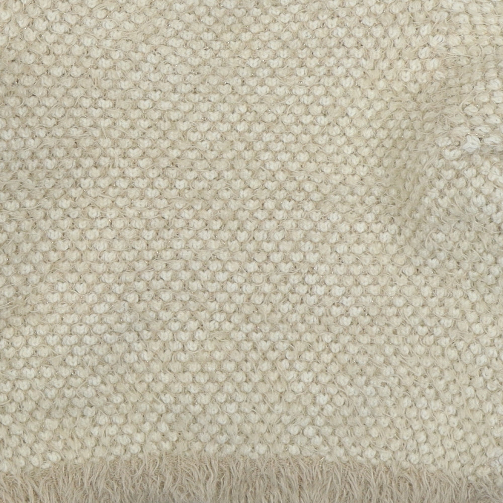 Marks and Spencer Girls Beige Round Neck  Acrylic Pullover Jumper Size 13-14 Years  Pullover