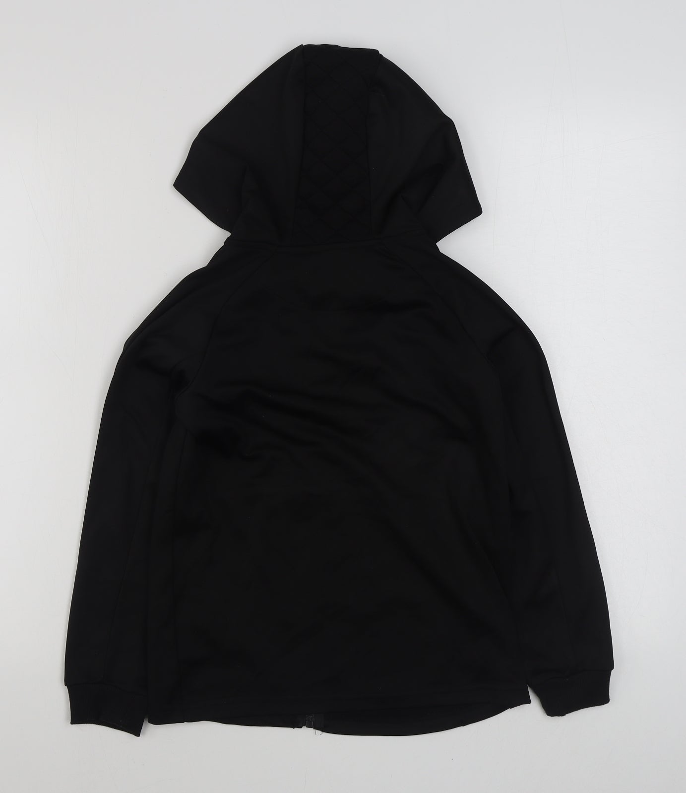 Primark Boys Black  Polyester Pullover Hoodie Size 8-9 Years  Zip