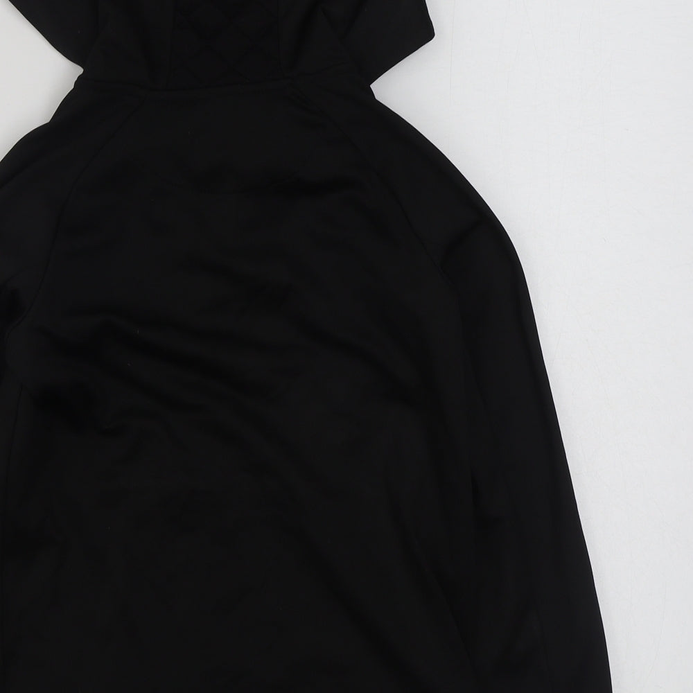 Primark Boys Black  Polyester Pullover Hoodie Size 8-9 Years  Zip