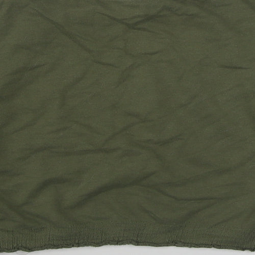 H&M Girls Green  Cotton Pullover Sweatshirt Size 9-10 Years  Pullover