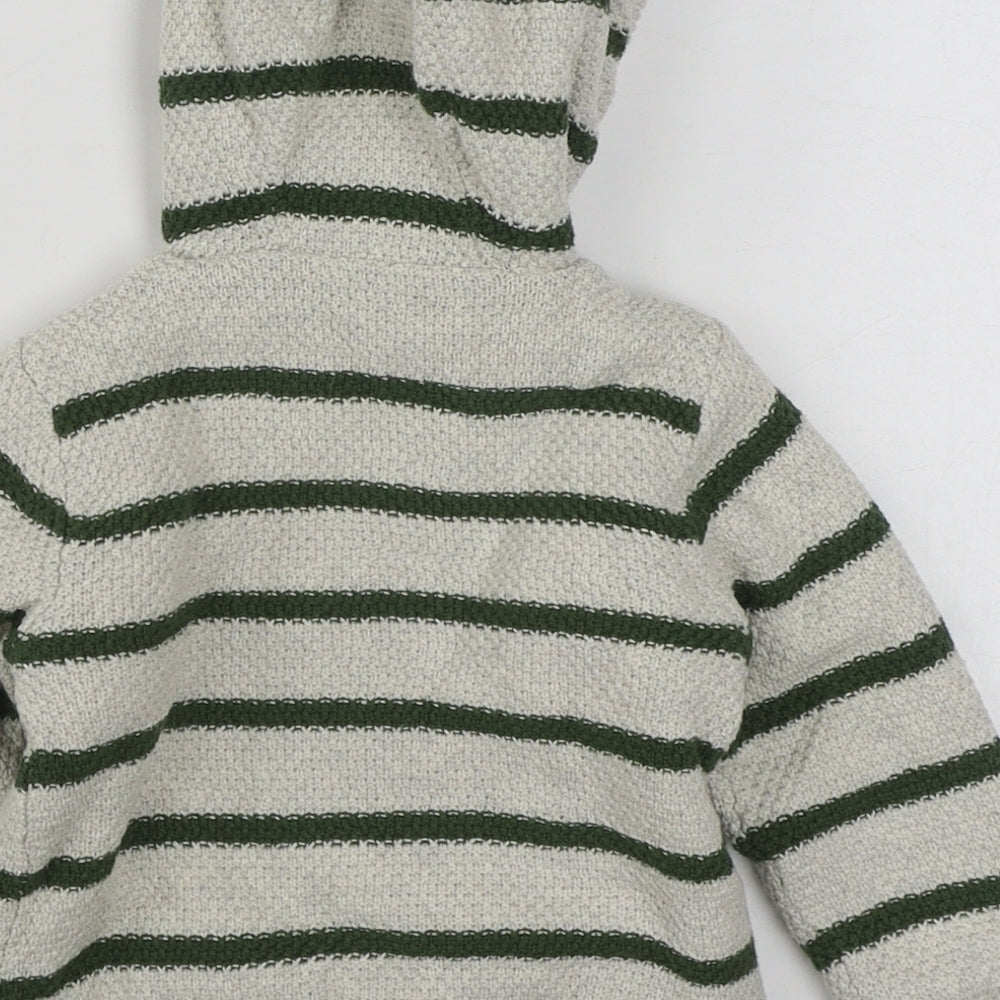 Nutmeg Baby White Striped  Jacket  Size 6-9 Months   Button