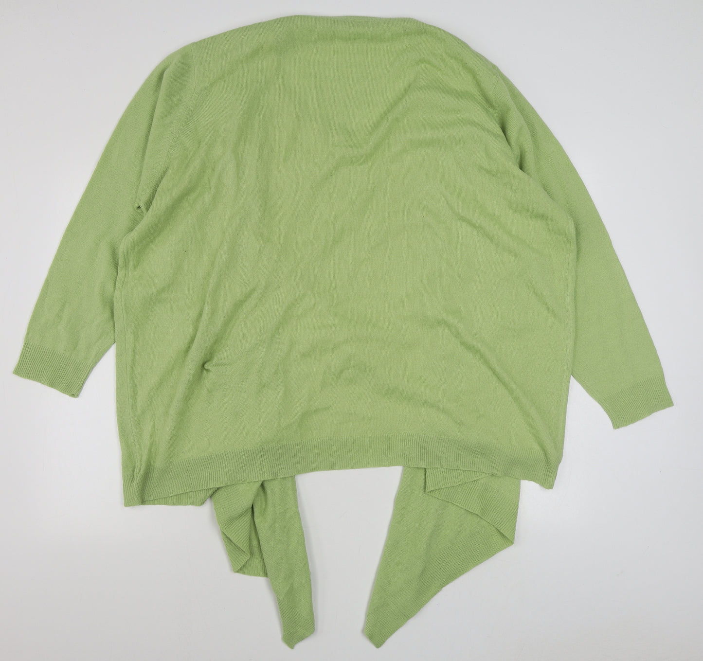 Wardrobe Womens Green Scoop Neck  Acrylic Pullover Jumper Size 28