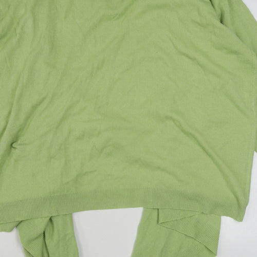 Wardrobe Womens Green Scoop Neck  Acrylic Pullover Jumper Size 28
