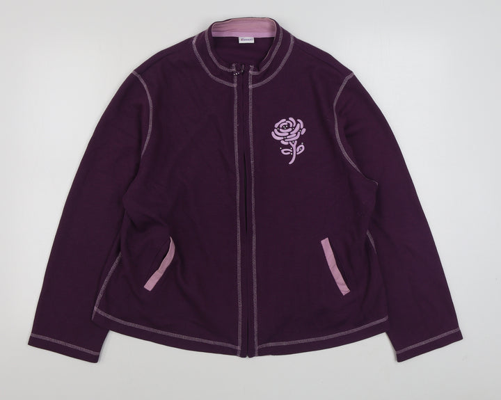 Damart Womens Purple   Jacket  Size 18  Zip