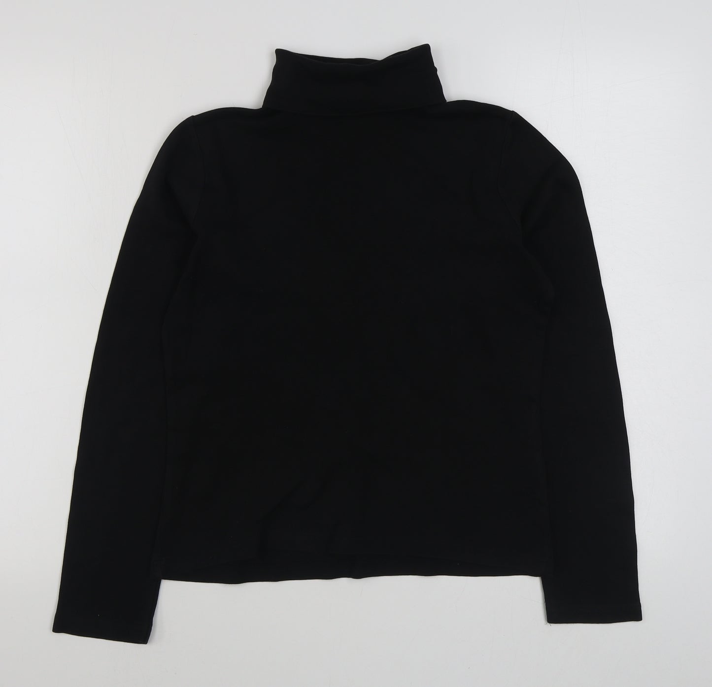 EWM Womens Black  Cotton Pullover Sweatshirt Size S  Pullover